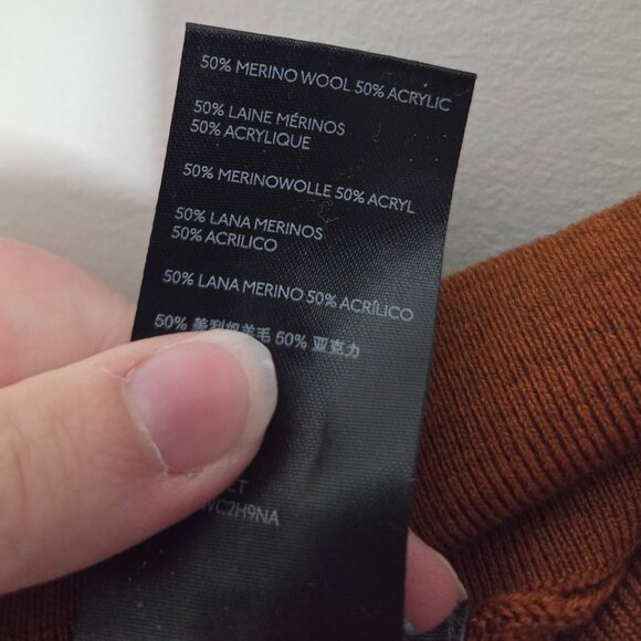 ANTHROPOLOGIE Linette Merino Wool Crop Wide Leg Brown Belted Pant - Picture 5 of 6